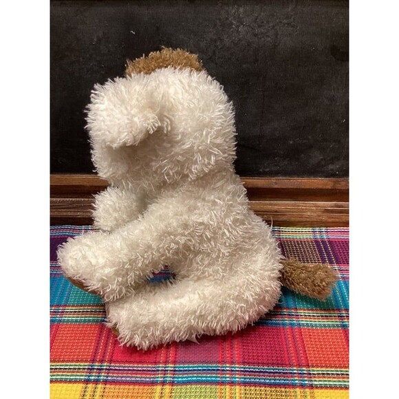 Barnes & Noble Dog Terrier Puppy Plush Cream White Brown Stuffed Animal “Noble” - Picture 6 of 12